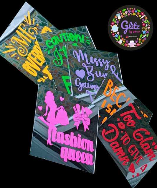 Self Adhesive Mirror Tiles (Set of 6 tiles) size 5*5 inches each