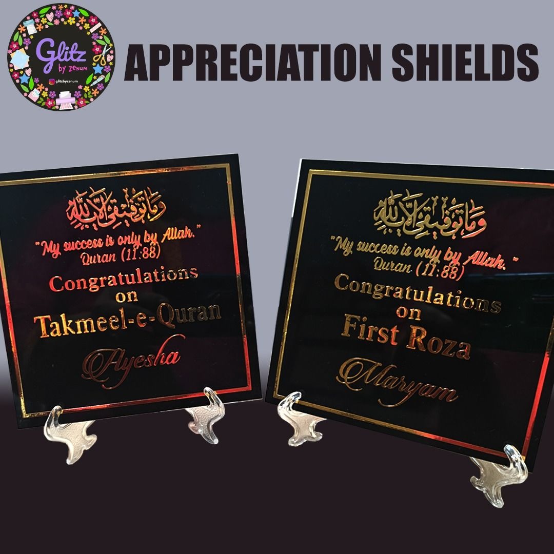 Appreciation Shield with stand